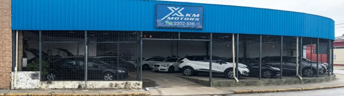 Fachada real da XKM Motors em Mogi das Cruzes